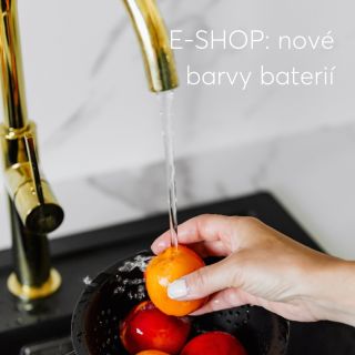 Je to tady. 🖤 Na e-shopu už můžete vybírat ze 4 barevných variant vodovodních baterií: 💧 trendy černé 💧 elegantní zlaté 💧...